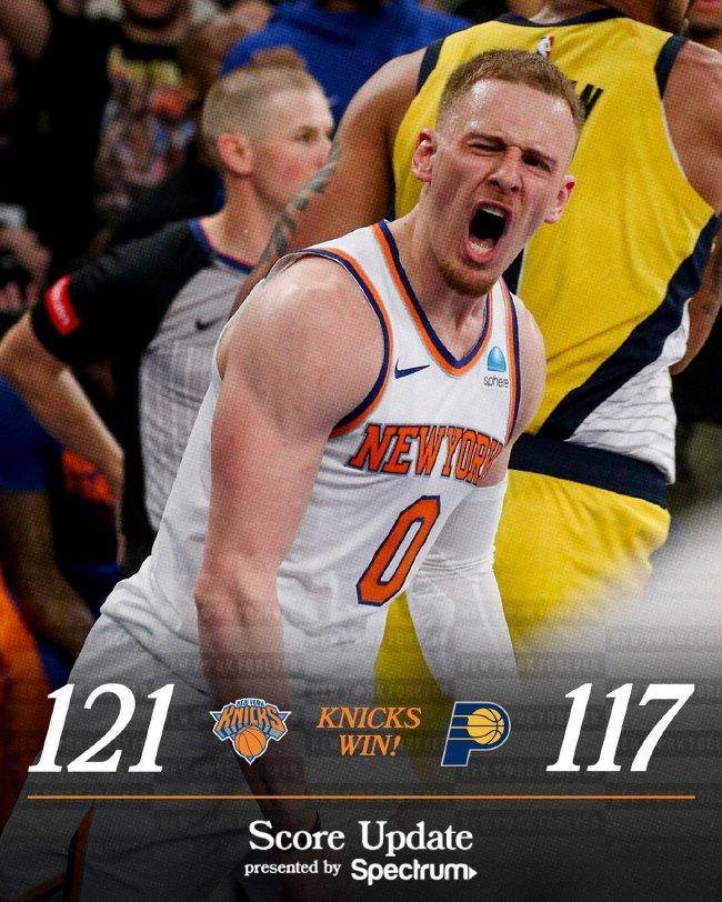  布伦森末节接管尼克斯险胜步行者